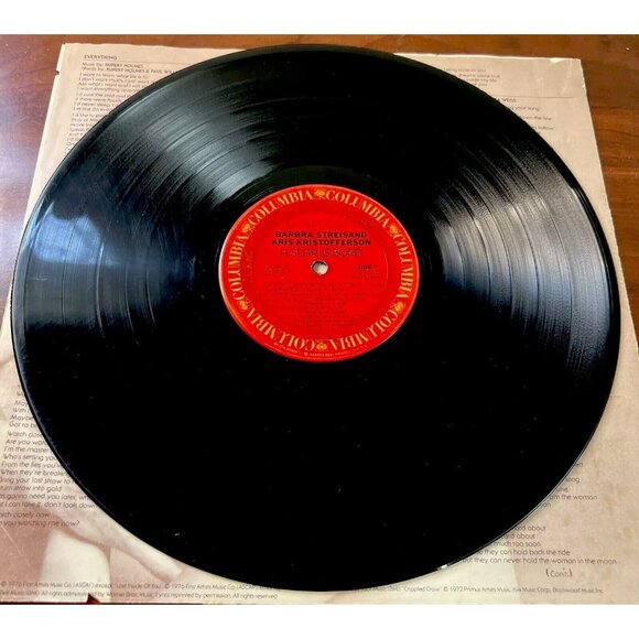 Barbra Streisand Kris Kristofferson A Star Is Born (1976) Columbia JS 34403 - Picture 7 of 9